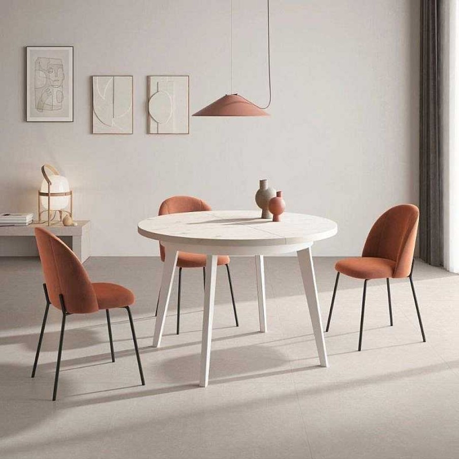 Sal N Muebles Ramis Mesas De Comedor | Mesa Redonda Extensible M815