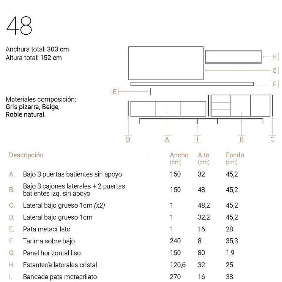 Sal N Dormisur & kazzano Muebles Tv Y Mesas Para Televisi N | Sal N New Royal 48