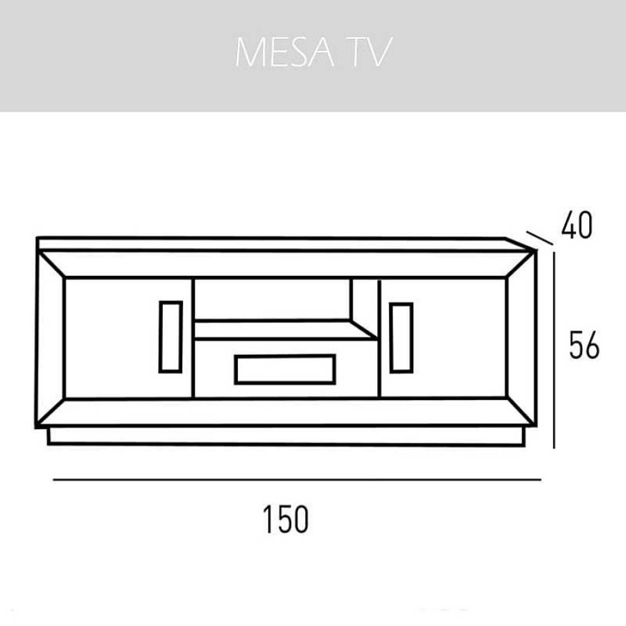 Sal N Disemobel Muebles Tv Y Mesas Para Televisi N | Mueble Tv Cloe Vitoria Con Z Calo