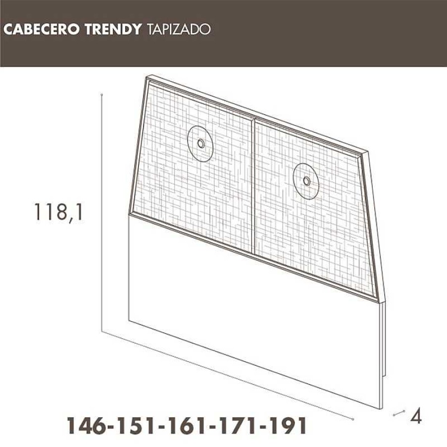 Dormitorios Matrimonio Lan Mobel Cabeceros Y Camas De Madera | Cabecero Tina 30