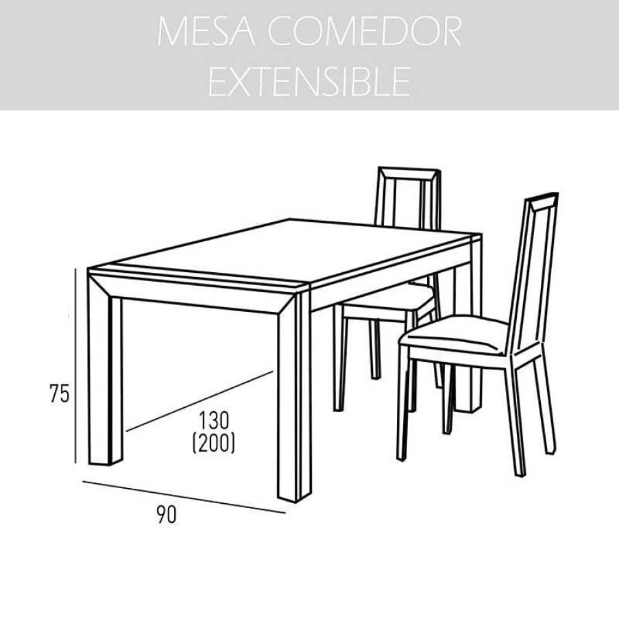 Sal N Disemobel Mesas De Comedor | Mesa De Comedor Extensible Cloe Rivas