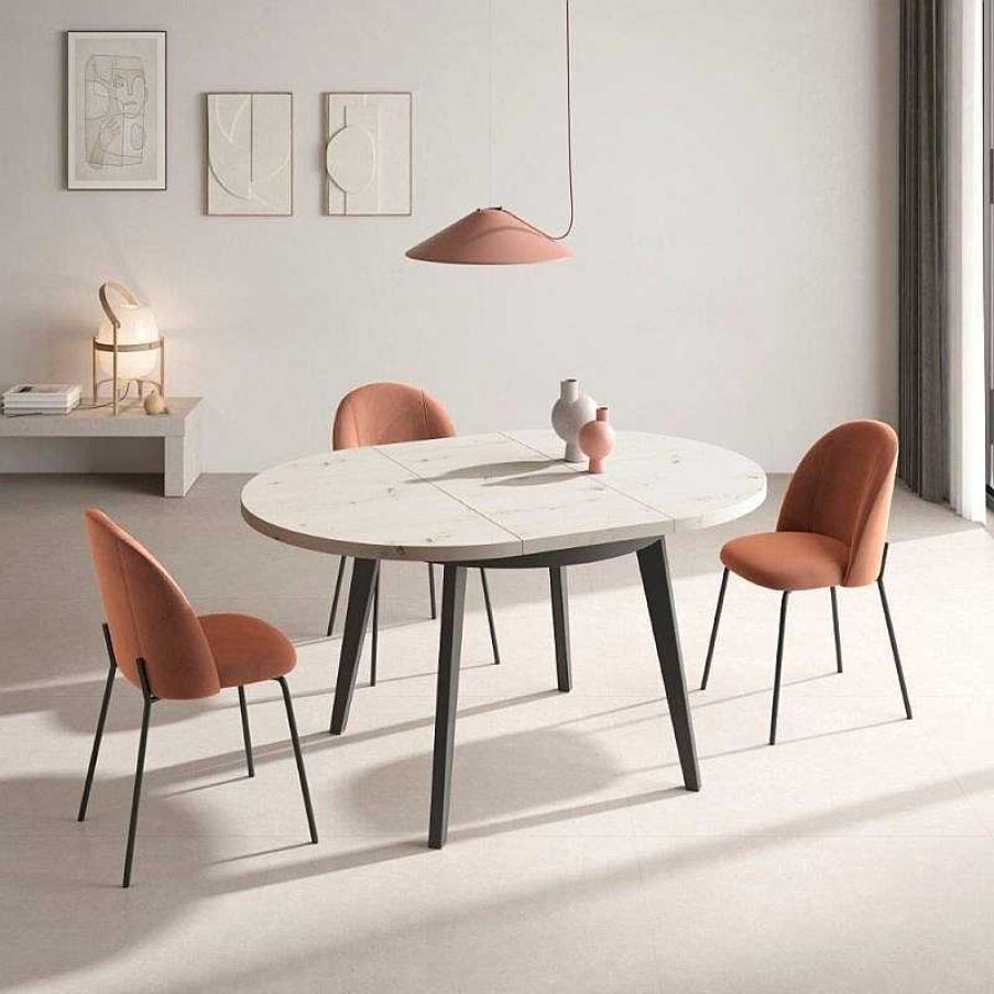 Sal N Muebles Ramis Mesas De Comedor | Mesa Redonda Extensible M815