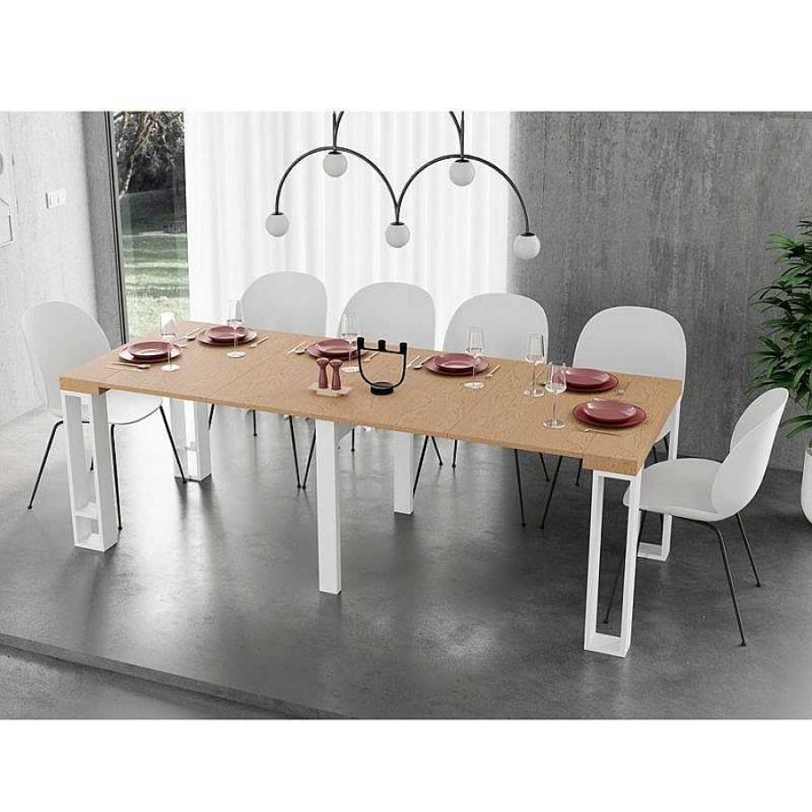 Sal N Disemobel Mesas Consolas Convertibles Comedor | Consola Convertible Kendra 4061