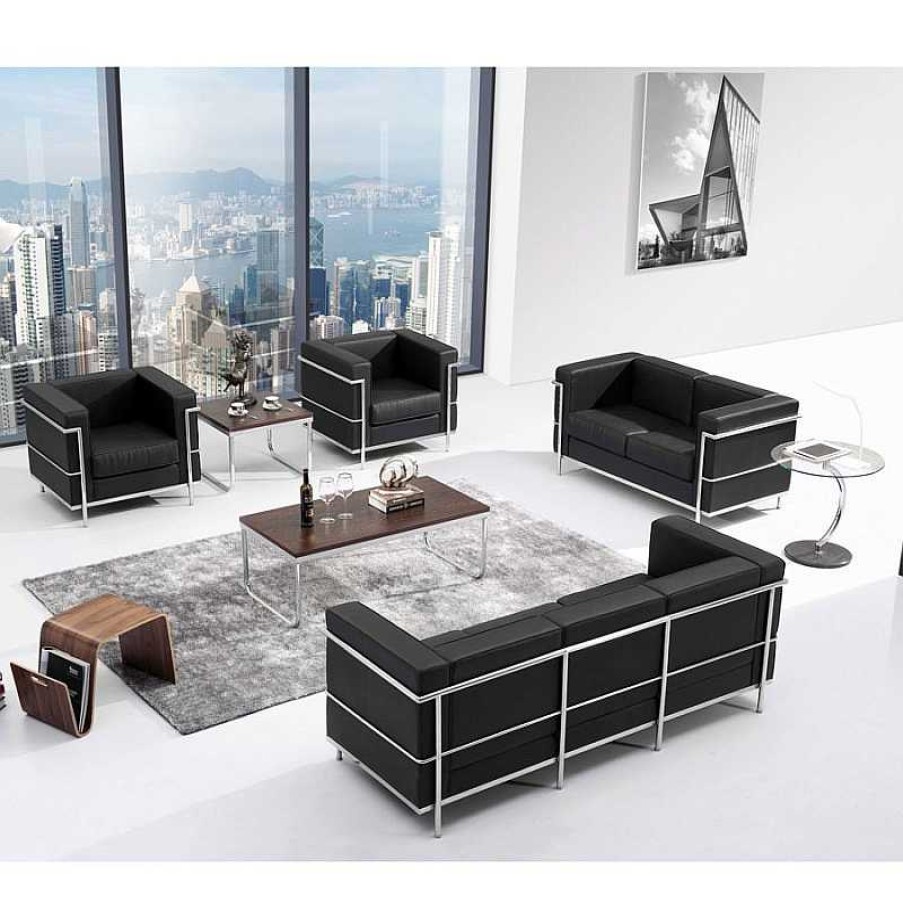 Sal N Mobimundo Sofas Rinconeras | Sof B-810 3 Plazas Negro