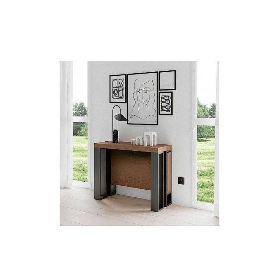 Sal N Disemobel Mesas Consolas Convertibles Comedor | Consola Convertible Kendra 4060