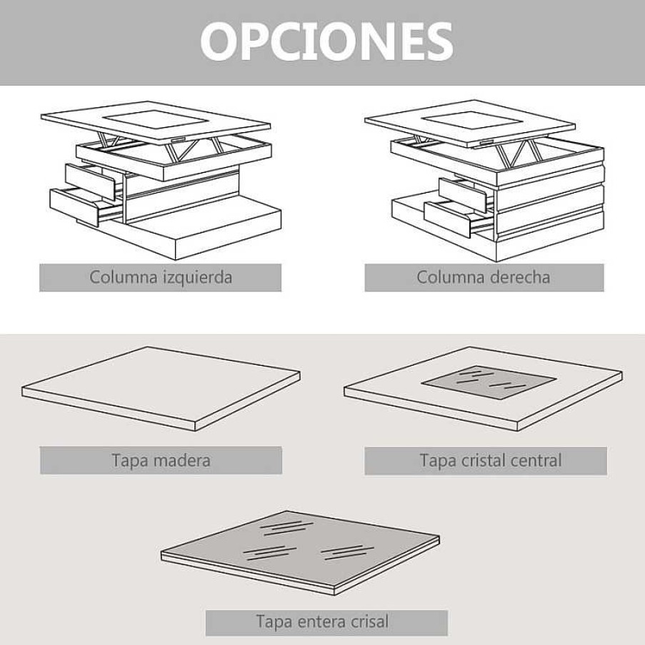 Sal N Disemobel Mesas De Centro | Mesa De Centro Elevable Center